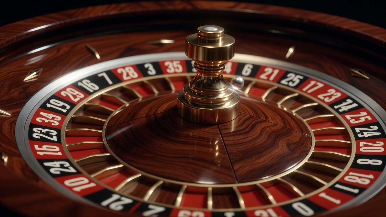 Aufbau des Roulette-Tisches und des Kessels - roulette spiel